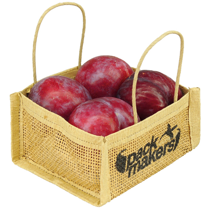Bolsa de papel Wet strenght con ventilación y asa blanca para uva