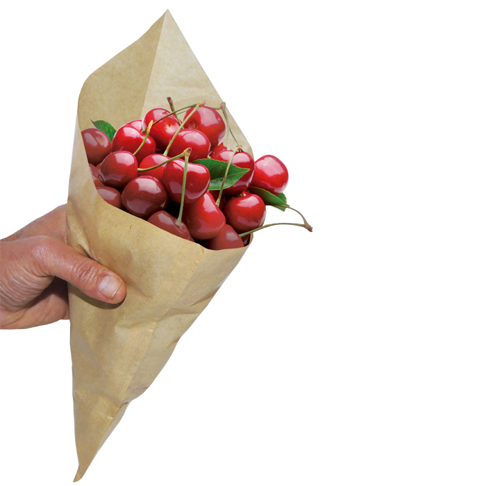 Conical paper bag