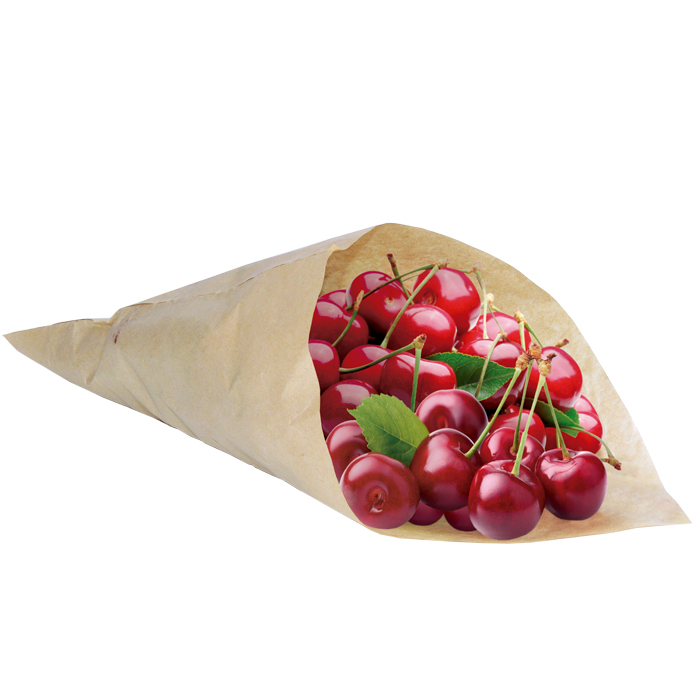 Conical paper bags for food